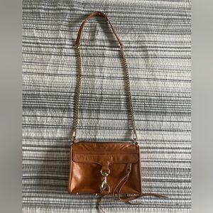 Rebecca Minkoff brown leather crossbody purse